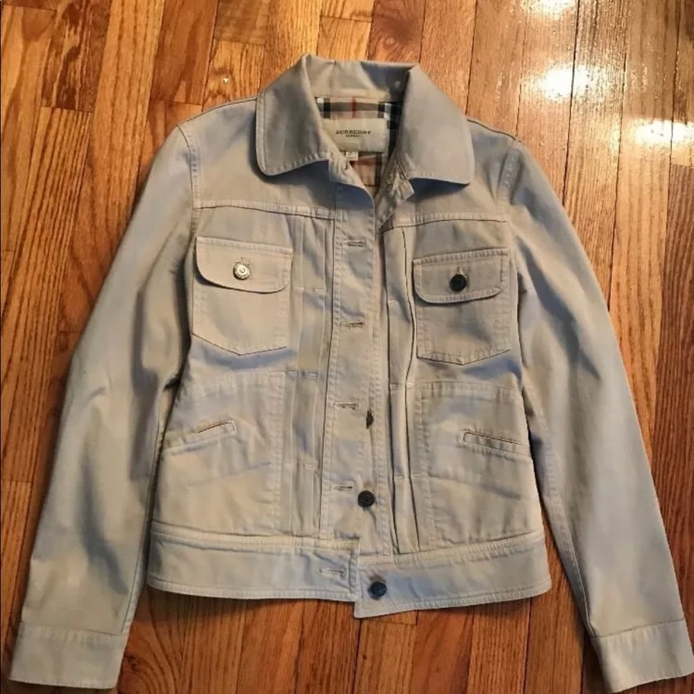 womens burberry jacket Size 2